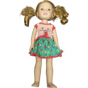 American Girl Wellie Wishers Willa Doll Red Hair Hazel Eyes Freckles 14”
